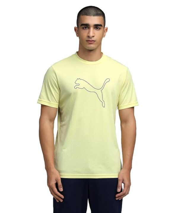 Puma Men Polyester Solid Regular Fit T-Shirt